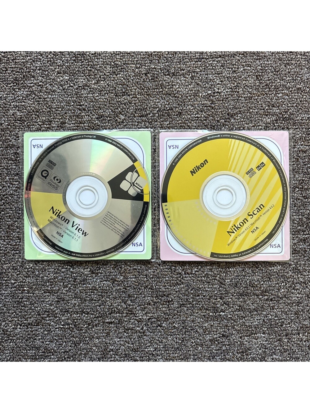 GENUINE Nikon Slide Scanner Scan And View CD Roms Windows Mac